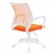 Кресло Бюрократ CH-W695NLT оранжевый TW-38-3 TW-96-1 сетка/ткань крестовина пластик пластик белый. Фото товара с разных ракурсов.