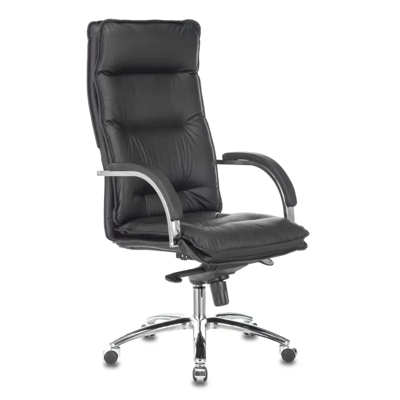 Кресло руководителя Бюрократ T-9927SL/BLACK черный кожа крестовина хром главное фото