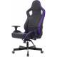 Кресло игровое Knight Outrider черный/фиолетовый ромбик эко.кожа с подголов. крестов. металл. Фото товара с разных ракурсов.